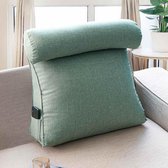 Grote Enkele Driehoek Rugleuning Kussen Ligstoel Lezen Kussen Vloer Zetel Sofa Nachtkastje Terug Hoofd Taille Ondersteuning Zwangere Vrouwen Green