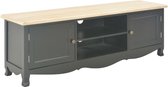 Tv meubel hout zwart 120x30x40 cm