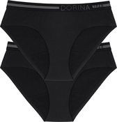 Dorina Hipster - Menstruatie ondergoed - 2-pack - XL - Zwart