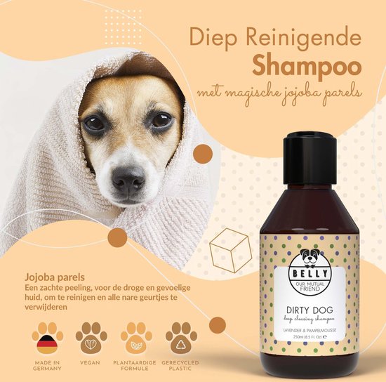 BELLY Honden Shampoo & Puppy Shampoo - Lavendel I Natuurlijke Hondenshampoo  tegen... | bol.com