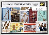 Muziekinstrumenten – Luxe postzegel pakket (A6 formaat) : collectie van 50 verschillende postzegels van muziekinstrumenten – kan als ansichtkaart in een A6 envelop - authentiek cadeau - kado - geschenk - kaart - instrument - muziek - orkest - fanfare
