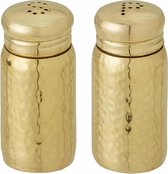 Bloomingville Flow Salt & Pepper Shaker, Gold, Metal