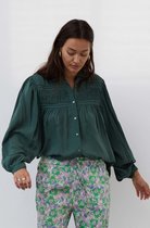 Lollys Laundry Cara Blouse Groen  Dames maat XS