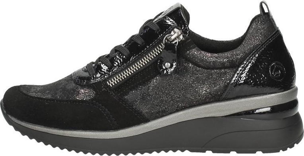 Remonte -Dames - zwart - sneakers - maat 37 | bol