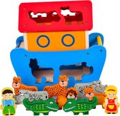 ZaciaToys Ark van Noach Speelgoed - Vormenstoof - Sorteerbox Dieren