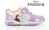 Disney - "Frozen 2" kinderschoenen met lichtjes "In My Element" - maat 28 - paarse sneakers voor meisjes met velcro/klittenband - Elsa & Anna