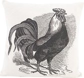 Sierkussen - Kussen - Rooster Creme - 45x45xh10cm - Polyester