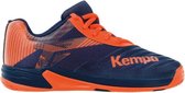 Kempa Wing 2.0 Laces kinderen - Sportschoenen - Volleybal - Indoor - navy/oranje