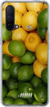 6F hoesje - geschikt voor OnePlus Nord CE 5G -  Transparant TPU Case - Lemon & Lime #ffffff