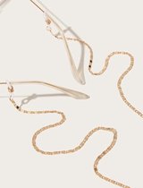 Lucy's Brillenketting – basic flat gold bril ketting – goudkleurig- uni- brillenkoord