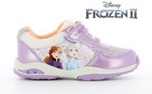 Disney - "Frozen 2" kinderschoenen met lichtjes "In My Element" - maat 24 - paarse sneakers voor meisjes met velcro/klittenband - Elsa & Anna