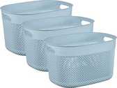 Curver Filo Mand L - 18L - 3 stuks - Blauw/Grijs