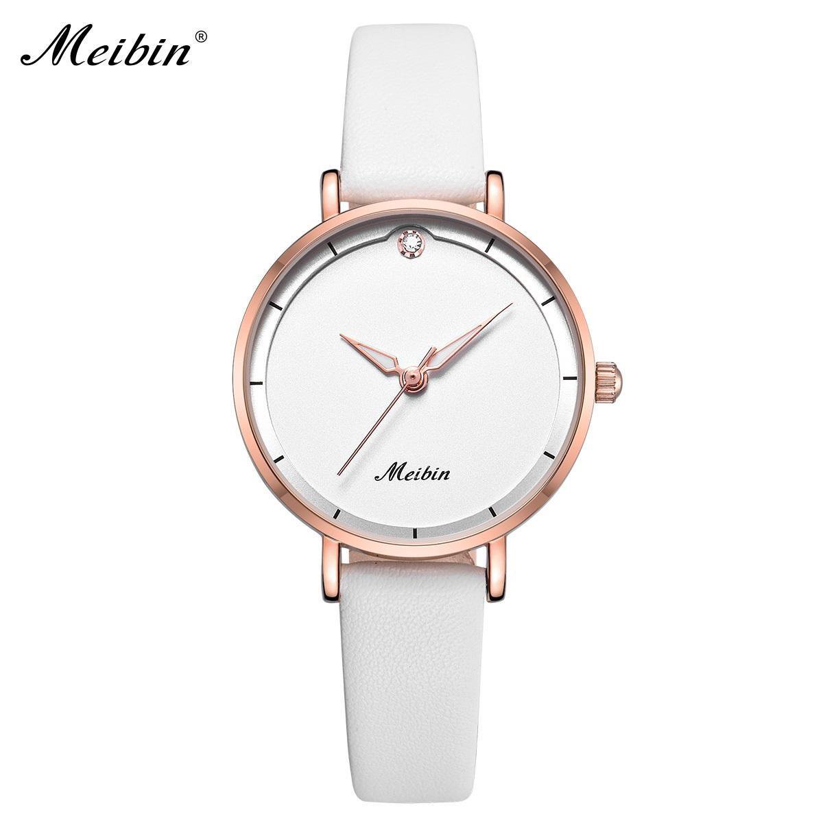 Longbo - Meibin - Dames Horloge - Wit/Rosé - 27mm (Productvideo)