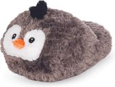 Cozy Noxxiez Voetenwarmer Pinguïn Junior 35 X 25 Cm Pluche Grijs