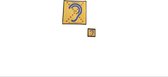 Limited hearing Strijk badge | Duo set | 2 maten stickers | 11 cm x 11 cm en 3,5 x 3,5 cm | slechthorend | doof