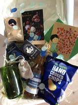 Cadeau - Troostdoos Troost - Verdriet -  Ziekte - Heren- Mannen Giftbox Uniek Glas  Zeep Geschenkdoos Afscheid en Troost TD-H18