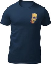 Bart Simpson Tattoo Boy  - The Simpsons - Heren T-Shirt -Nauwsluitend - Katoen - Ronde Hals