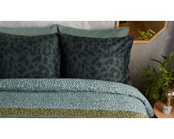 Beddinghouse Feis Dekbedovertrek - Tweepersoons - 200x200/220 cm - Groen