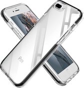 ShieldCase Bumper case geschikt voor Apple iPhone 7/8 Plus - transparant-zwart