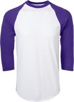 Soffe - Honkbal - MLB - Baseball Shirt - Heren - ¾ mouw - Paars - X-Large