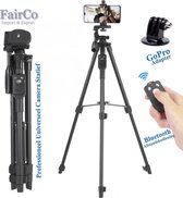 Professionele Universeel Camerastatief Voor Fotocamera en Smartphone Incl. Bluetooth afstandsbediening - Tripod - Smartphone Statief 180cm - Lampstatief - Light stand - Schroef 1.4