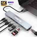 TribeTek 8-in-1 USB-C Hub - 2x USB 3.0 - 4K UHD HD