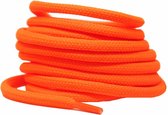 Veters rond - neon oranje - 120cm