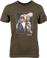 T-SHIRT Jongens KHAKI MELANGE 152