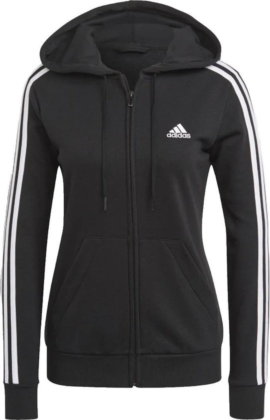 Adidas Essentials 3-Stripes Vest Zwart Dames - Maat M | bol.com