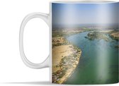 Mok - Luchtfoto bij de Mekong Rivier bij Si Phan Don in Azië - 350 ml - Beker
