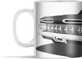Mok - Illustratie van een klassieke auto in zwart-wit - 350 ml - Beker