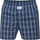 DEAL heren boxershort Check - donker blauw wit lijn