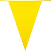 2x Vlaggenlijn Geel punt vlag 10 meter - vlaggenlijn - geel - slinger