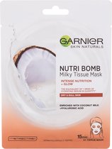 Garnier - Skin Naturals Milky Tissue Mask - Textile Face Mask With Coconut Milk For Dry Skin