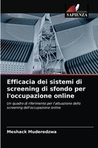 Efficacia dei sistemi di screening di sfondo per l'occupazione online