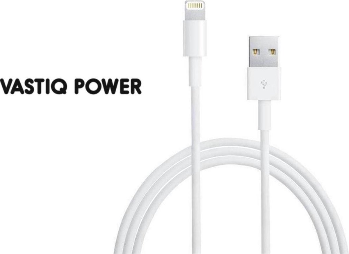 USB naar Lightning kabel - 2 meter Wit - Geschikt voor Apple iPhone 14 / 13  / 12 -... | bol.com