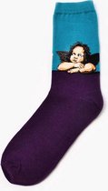 Winkrs - Hippe kunstsokken - Engeltjes van Rafaël - Vrolijke Sokken - Sokken Maat 39-43