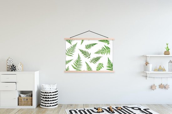 Porte-affiche avec affiche - Affiche scolaire - Tropical - Navigation - Vert - 120x80 cm - Lattes transparentes