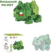 Bouw je eigen Bulbasaur pokemon figuur speelgoed + inclusief pokeball GO - figuren - bekend van de kaarten en TV - Jongen & meisjes - cadeau tip