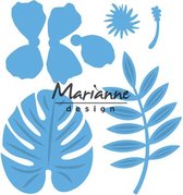 Marianne Design Creatable Mal Hibiscus & tropische bladeren LR0478 12.0x16.0 centimeter