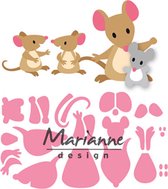 Marianne Design Collectables Famille de souris d'Eline