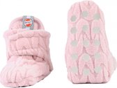 Lodger Baby Sloffen maat 18 - Slipper Empire - 2-Laags Fleece - Meisje - 6-12 maanden - Klittenbandsluiting - Antislip - Roze