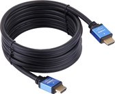 Câble HDMI - 4K - HDMI vers HDMI - HDMI 19 broches mâle vers HDMI 19 broches mâle - Ligne bleue - 5m