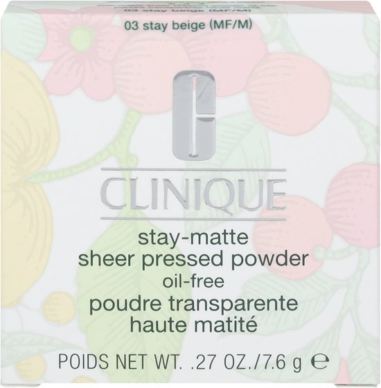 Clinique Stay-Matte Sheer Pressed Powder - 03 Stay Beige - 7,6 g