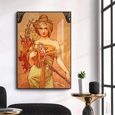 Alphonse Mucha Vintage Illustratie Print Poster Wall Art Kunst Canvas Printing Op Papier Living Decoratie  CD1099