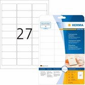 Labels ‎8958 Transparant Rechthoekig Din A4 (Gerececonditioneerd D)