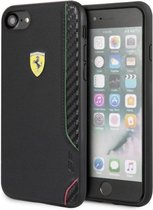 Ferrari On-Track Rubber Soft Back Case - Apple iPhone 7/8/SE2 (2020) - Zwart