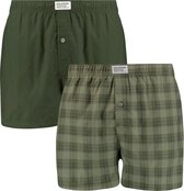 Levi's block stripe woven boxers 2P groen - XL