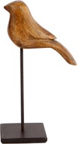 Vogel Beeld Op Stok Hout 20 cm