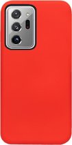 ADEL Siliconen Back Cover Softcase Hoesje Geschikt voor Samsung Galaxy Note 20 Ultra - Rood